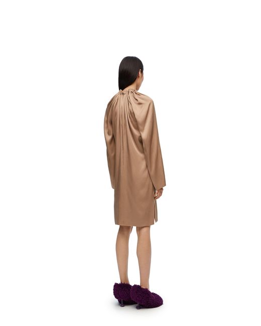 Loewe Natural Long-Sleeved Chained Dress