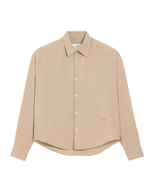 AMI Natural Long Sleeve Shirt for men