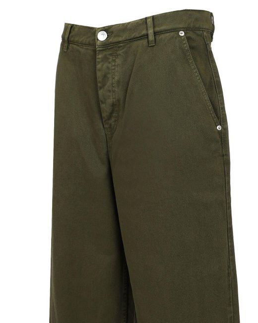 AMI Green Ami Wide Leg Jeans for men