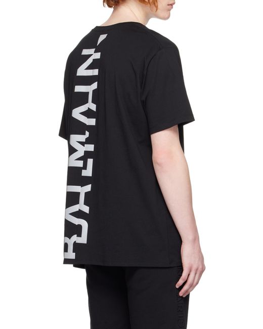 Balmain Black Oversized T-Shirt for men