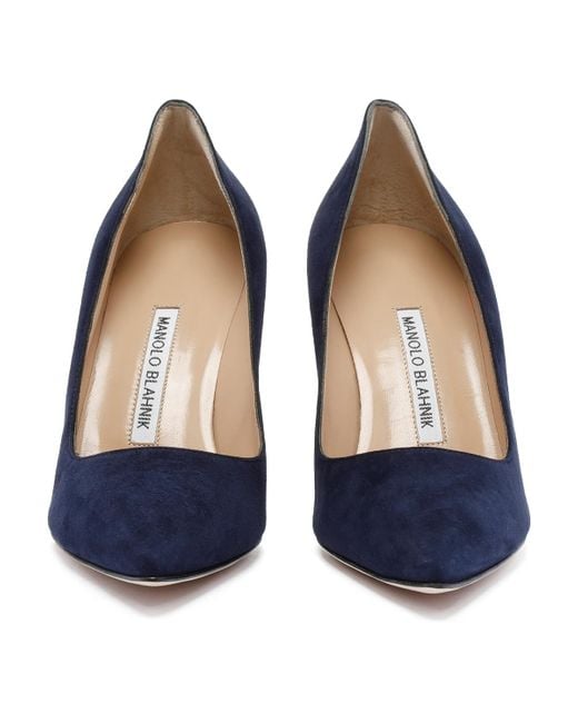 Manolo Blahnik Blue Dark Bb High Heels