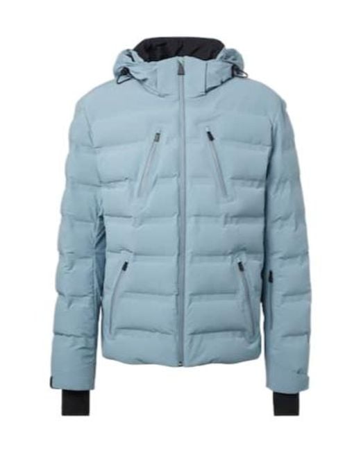 Aztech Mountain Blue Nuke Hooded Down Ski Jacket for men