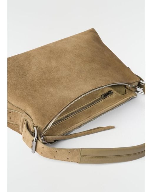 Lemaire Metallic Belted Baguette Bag