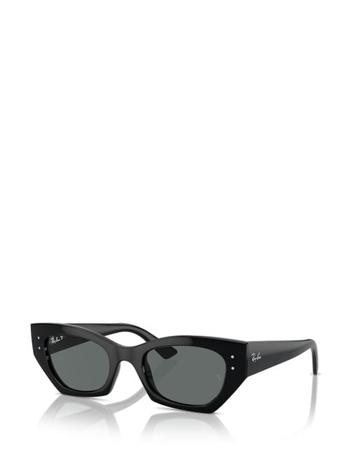 Ray-Ban Gray Zena Cat-Eye Sunglasses for men