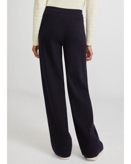 Loro Piana Blue Wide-Legged Casual Pants