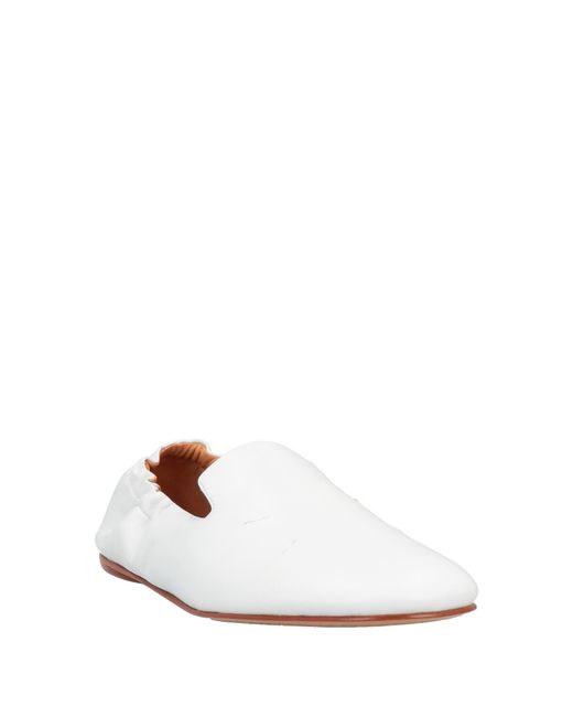 Maison Margiela White Comfy Stylish Flat Shoes