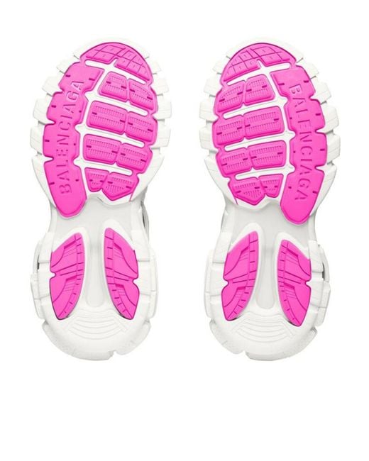 Balenciaga Pink X Adidas Track Forum Panelled Sneakers