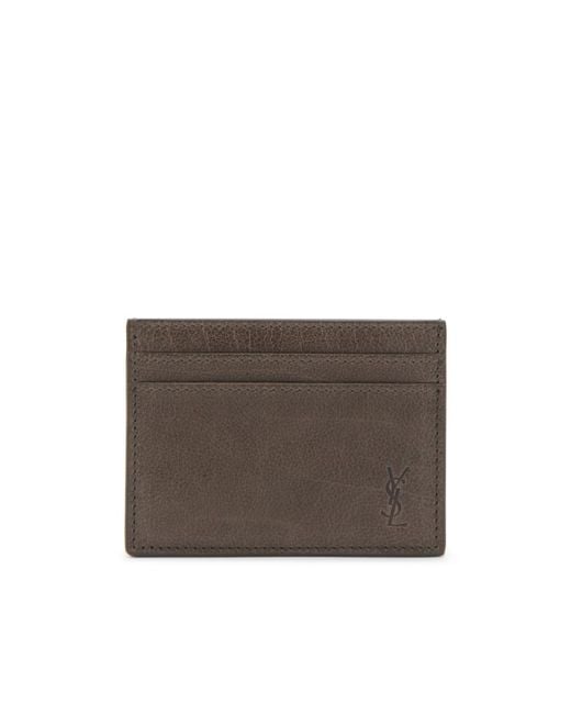 Saint Laurent Brown Logo Detail Card Package for men