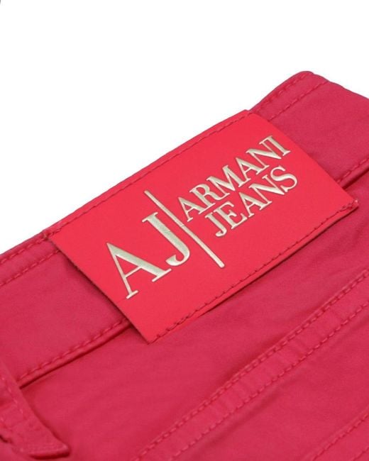 Armani Jeans Red Logo Jeans