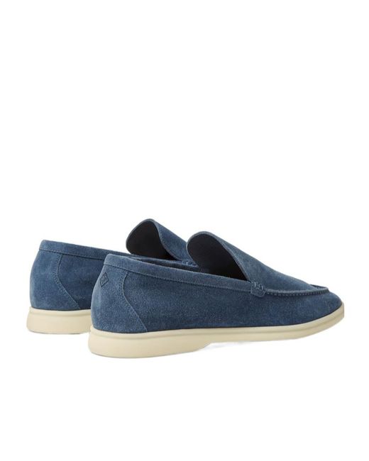 Loro Piana Blue Summer Walk Loafer for men