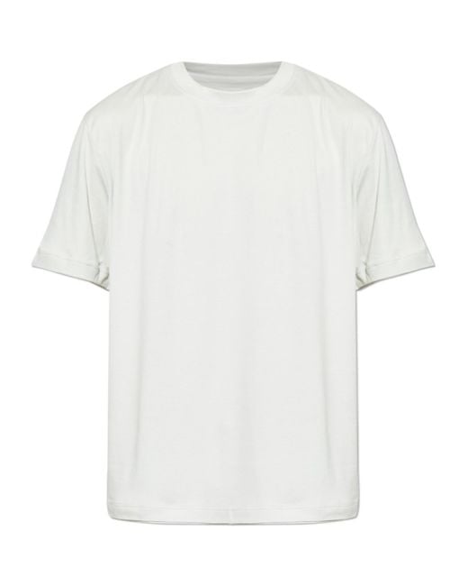 Eleventy White Short Sleeved Crewneck T-Shirt for men