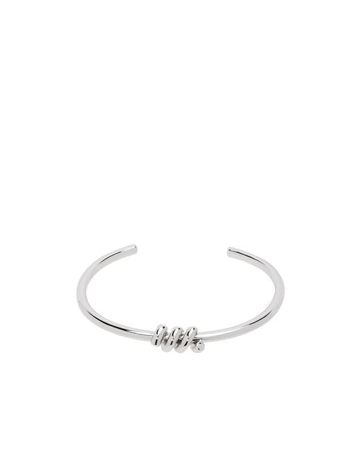 NUMBERING White Open Bracelet for men