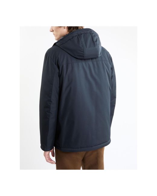 Fay Blue Double-Front Padded Jacket for men