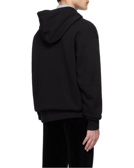 Valentino Black Chez Drawstring Hoodie for men