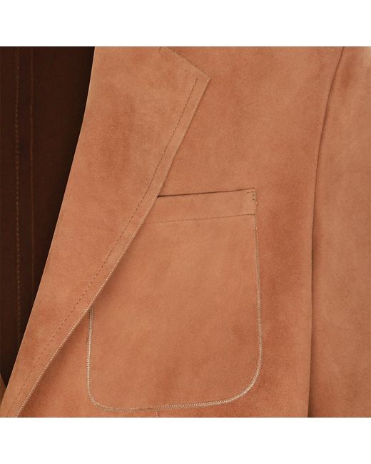 Canali Brown Patch Pocket Blazer for men