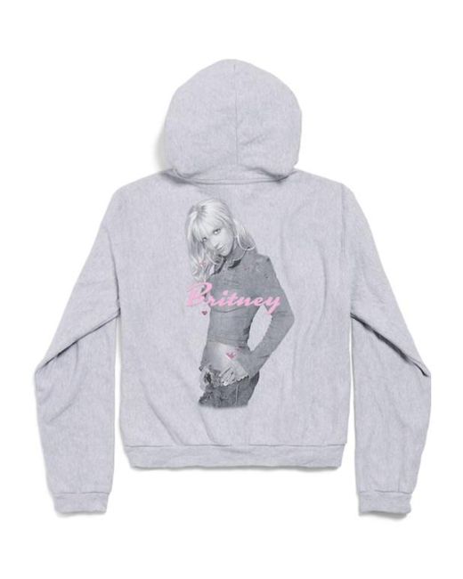 Balenciaga Music Britney Spears Series Zip-Up Hoodie Regular