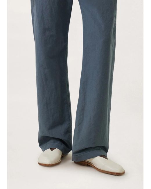 Lemaire White Square-Toe Buckle Fastened Ballet Flats