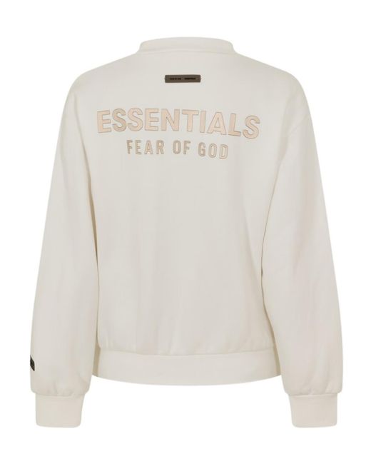 Fear Of God White Logo Patch Sweatshirt