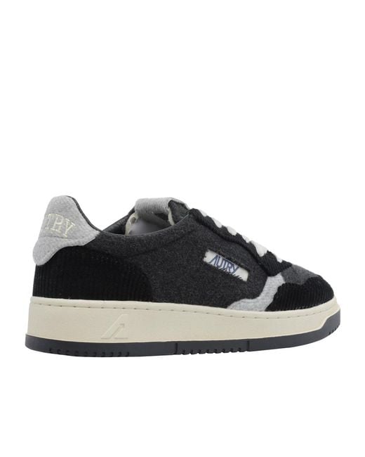 Autry Black Lace-Up Sneakers for men