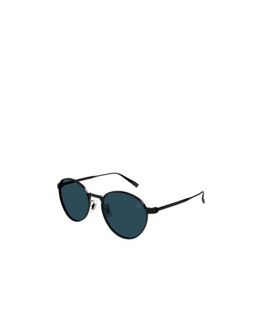 Dunhill Blue Round-Frame Sunglasses for men