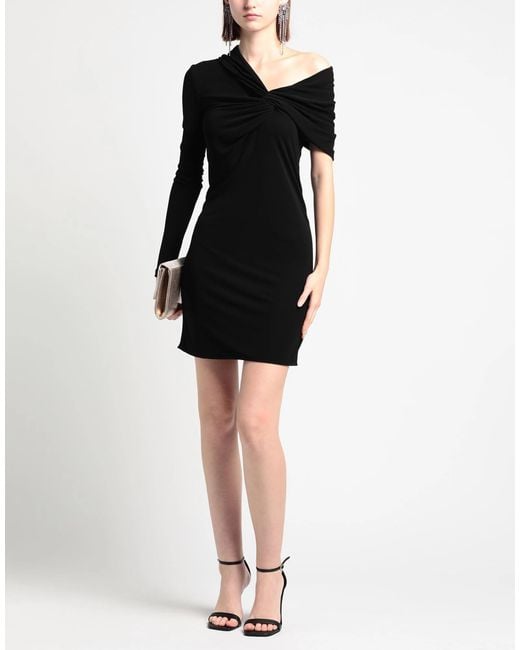 Saint Laurent Black Jersey Flared Dress