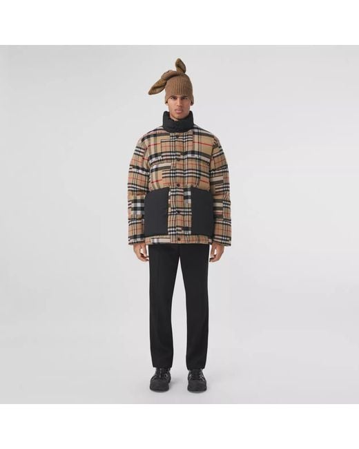 Burberry Black Diamond-Quilted Midi Jacket for men