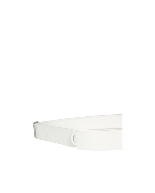 Orciani White Adjustable Waist Belt for men