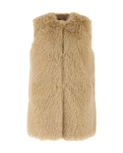 Herno Natural Gilet Fur