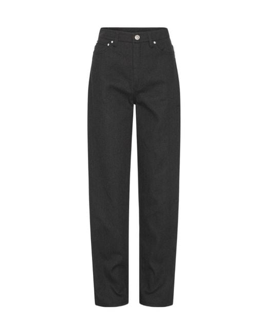 ROTATE BIRGER CHRISTENSEN Black Embellished High-Waist Jeans