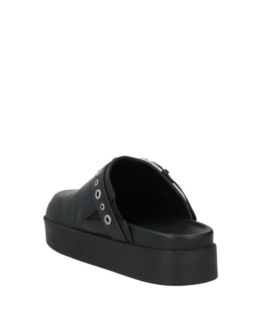 Rag & Bone Black Round Toe Mules