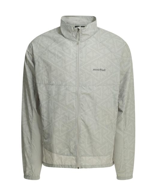 Montbell Gray Stand-Collar Jacket for men