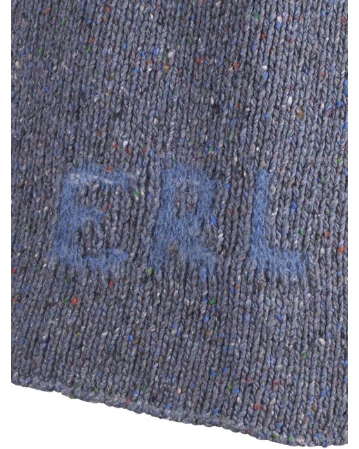 ERL Blue V-Neck Logo Vest for men