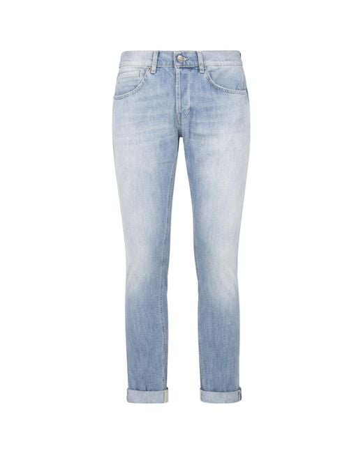 Dondup Blue 5 Pocket Regular Fit Jeans for men