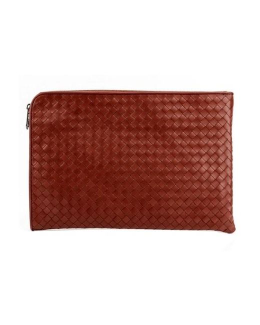 Bottega Veneta Red Intrecciato Clutch for men