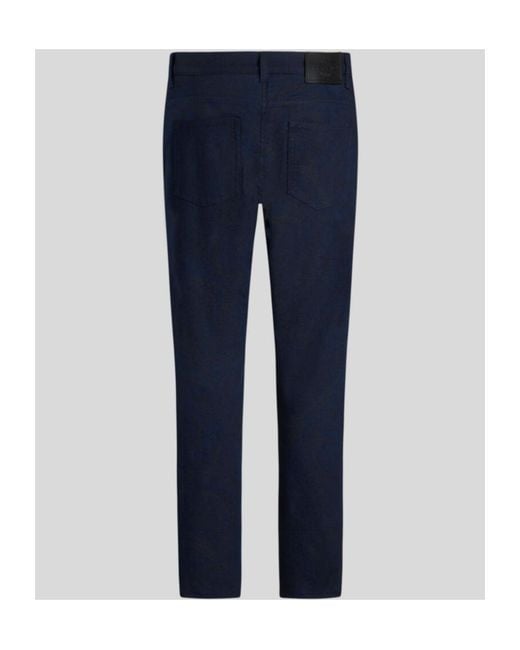 Etro Blue Jacquard Jeans for men