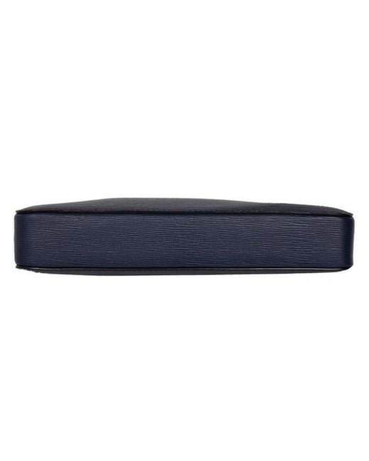 Bally Blue Logo Clutch for men