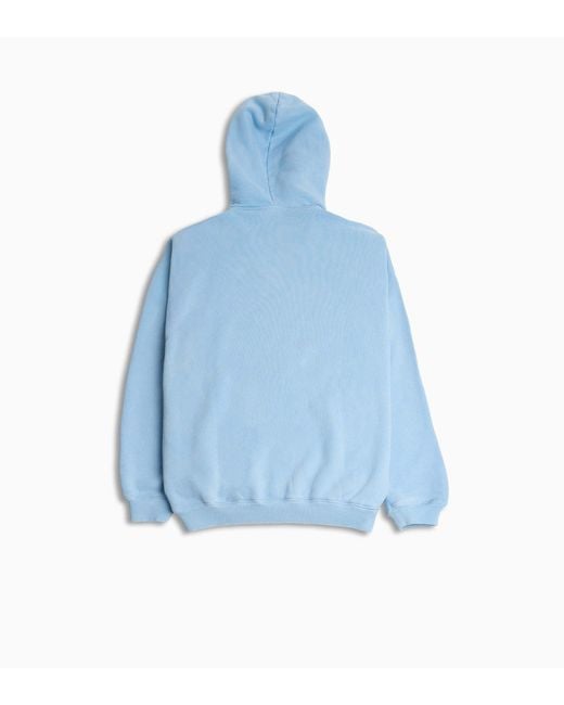 Represent Blue Western Initial Embroidered Hoodie for men