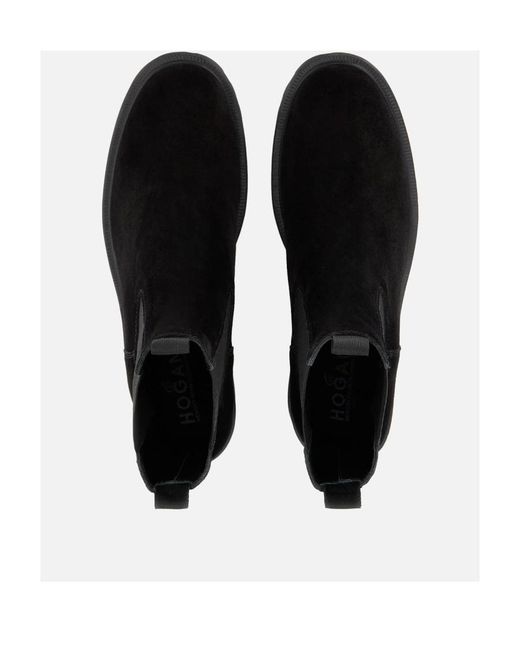 Hogan Black H 649 Chelsea Boots