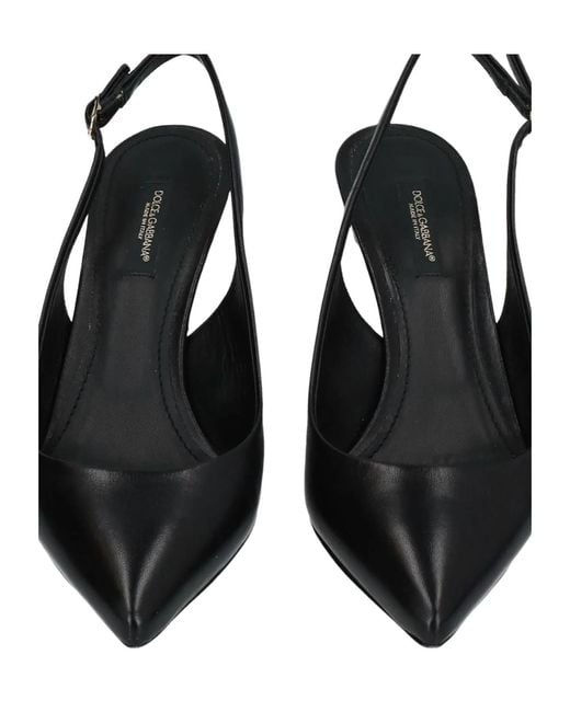 Dolce & Gabbana Black Pointed-Toe High Heels