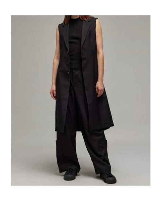 Y-3 Black Sport Uniform Tailored Patch Gilet
