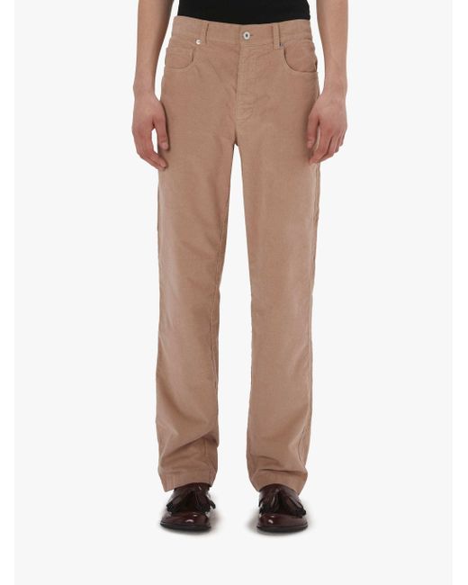 J.W. Anderson Natural Jw Anderson Straight Leg Corduroy Trousers for men
