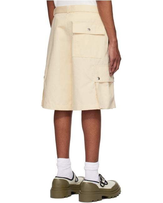 Jacquemus Natural Le Cargo Bermuda for men