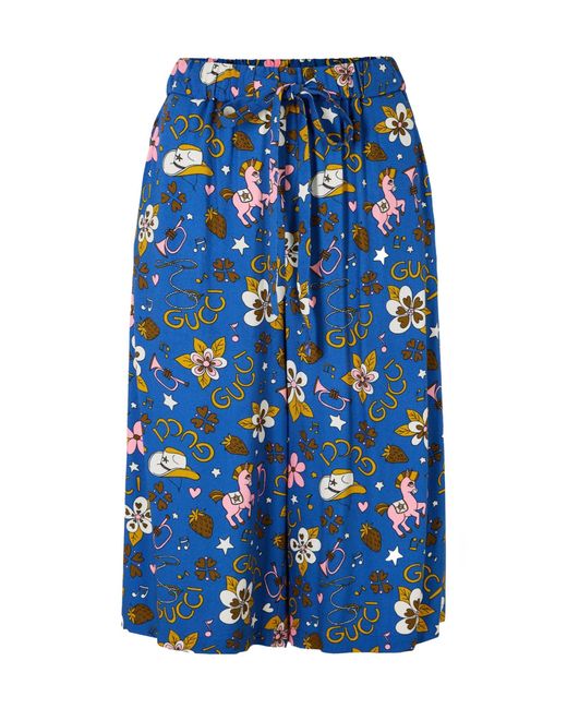 Gucci Blue Versatile Minimalist Shorts