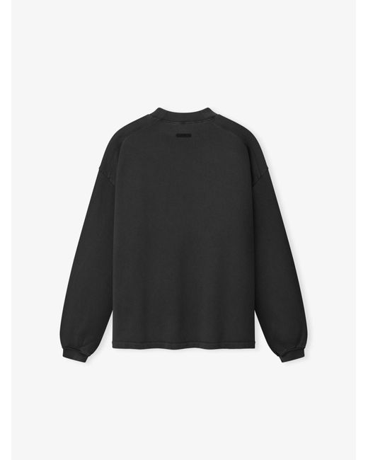 Fear Of God Black Essentials Logo-Patch Sweater