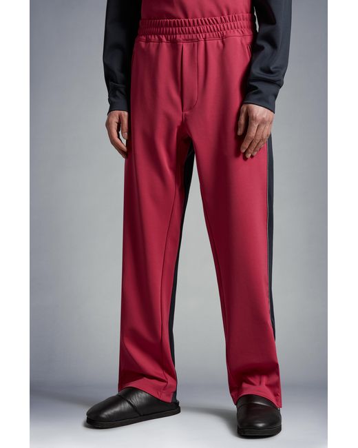 Moncler Red Jersey Trousers for men