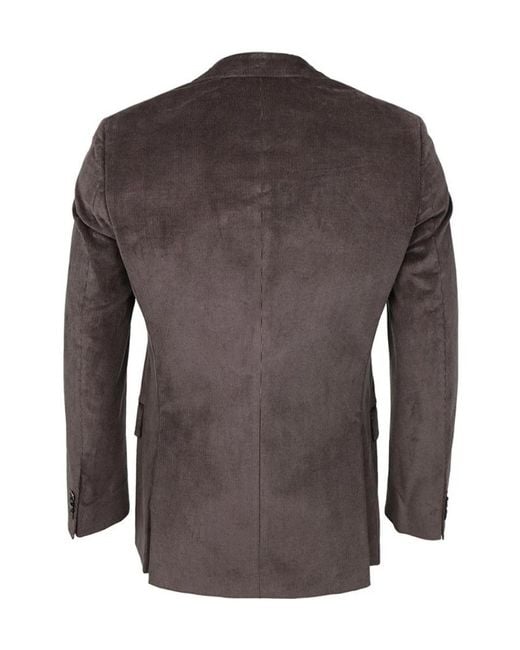 Boss Brown Single-Breasted Suit Jacket for men