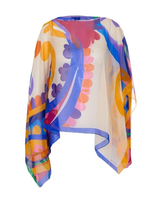 Etro Blue Printed Top