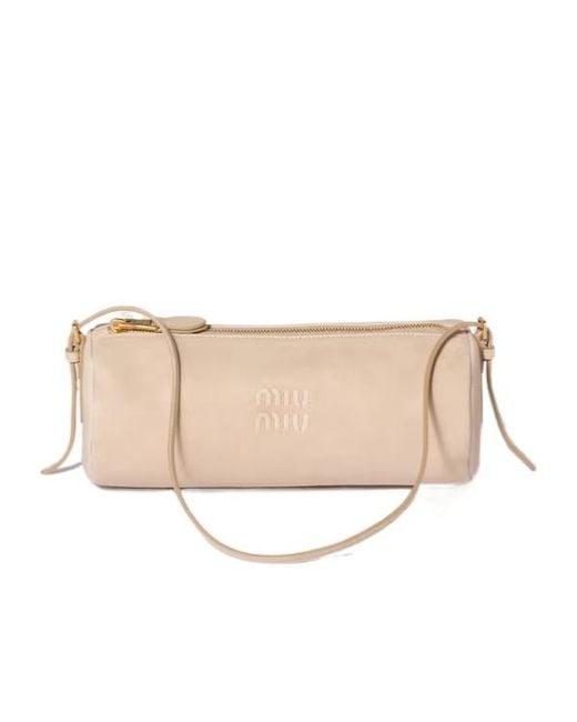 Miu Miu Natural Nappa Leather Pouch