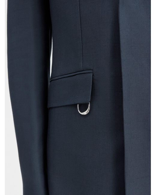 Jacquemus Blue Double-Breasted Blazer for men