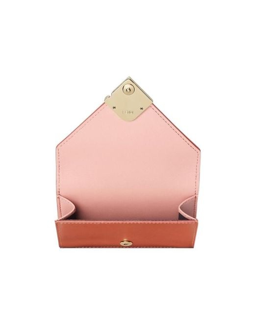 Fendi Pink Ff Diamonds Tri-Fold Wallet